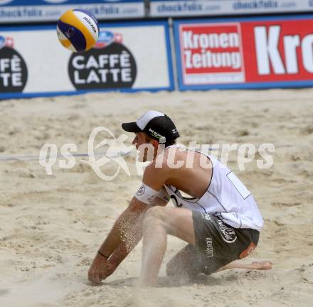 Beachvolleyball. Beach Volleyball Grand Slam 2013.  Alexander Xandi Huber. Klagenfurt, 31.7.2013.
Foto: Kuess
---
pressefotos, pressefotografie, kuess, qs, qspictures, sport, bild, bilder, bilddatenbank