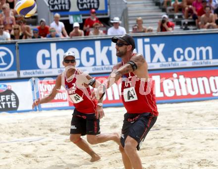 Beachvolleyball. Beach Volleyball Grand Slam 2013. Clemens Doppler, Alexander Horst,. Klagenfurt, 31.7.2013.
Foto: Kuess
---
pressefotos, pressefotografie, kuess, qs, qspictures, sport, bild, bilder, bilddatenbank