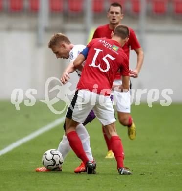 Fussball. Regionalliga. SAK gegen SK Austria Klagenfurt gegen St. Florian. David Poljanec (Austria Klagenfurt), Dominic Winkler (St. Florian). Klagenfurt, 9.6.2013.
Foto: Kuess
---
pressefotos, pressefotografie, kuess, qs, qspictures, sport, bild, bilder, bilddatenbank