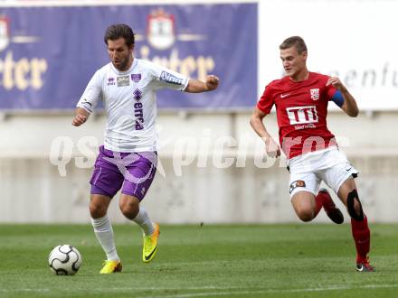 Fussball. Regionalliga. SAK gegen SK Austria Klagenfurt gegen St. Florian. Sandro Zakany (Austria Klagenfurt), Dominic Winkler (St. Florian). Klagenfurt, 9.6.2013.
Foto: Kuess
---
pressefotos, pressefotografie, kuess, qs, qspictures, sport, bild, bilder, bilddatenbank