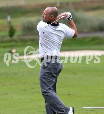 EBEL. Eishockey Bundesliga. Teambuilding VSV. Golf. Gerhard Unterluggauer. Waidegg, am 10.8.2013.
Foto: Kuess
---
pressefotos, pressefotografie, kuess, qs, qspictures, sport, bild, bilder, bilddatenbank