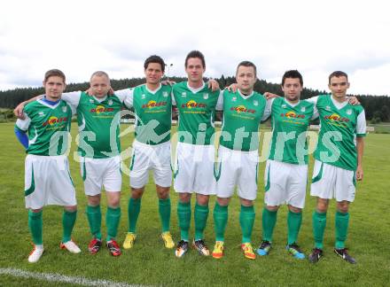 Fussball. 2. Klasse D. Tainach. Lamp Michael, Lippnig Stefan, Santer Markus Valentin, Fischer Alexander, Kogler Gernot, Woschitz Christian, Viertlmayr Florian. Tainach, 25.5.2013.
Foto: Kuess 
---
pressefotos, pressefotografie, kuess, qs, qspictures, sport, bild, bilder, bilddatenbank