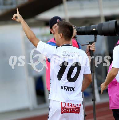 Fussball Bundesliga. RZ Pellets WAC gegen FC Wacker Innsbruck. Torjubel Michael Liendl (WAC). Wolfsberg, 10.8.2013.
Foto: Kuess

---
pressefotos, pressefotografie, kuess, qs, qspictures, sport, bild, bilder, bilddatenbank