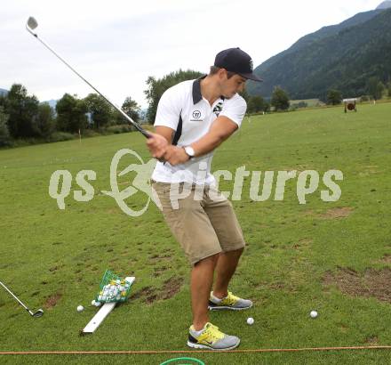 EBEL. Eishockey Bundesliga. Teambuilding VSV. Golf. Stefan Bacher. Waidegg, am 10.8.2013.
Foto: Kuess
---
pressefotos, pressefotografie, kuess, qs, qspictures, sport, bild, bilder, bilddatenbank