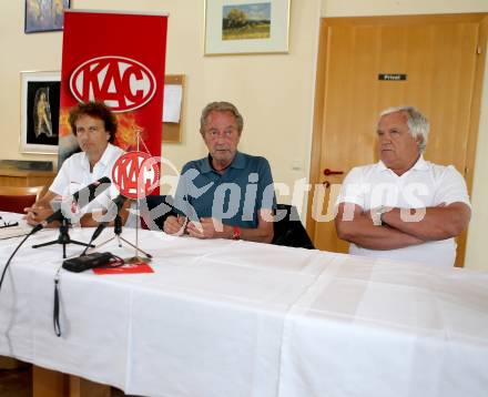 Eishockey. KAC. Pressekonferenz. Klaus Resei, Karl Nedwed, Hellmuth Reichel. Klagenfurt, 28.6.2013.
Foto: Kuess 
---
pressefotos, pressefotografie, kuess, qs, qspictures, sport, bild, bilder, bilddatenbank