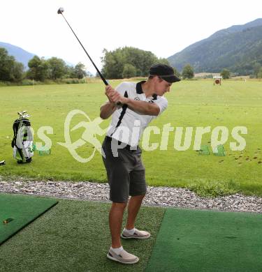 EBEL. Eishockey Bundesliga. Teambuilding VSV. Golf. Jean-Philippe Lamoureux. Waidegg, am 10.8.2013.
Foto: Kuess
---
pressefotos, pressefotografie, kuess, qs, qspictures, sport, bild, bilder, bilddatenbank