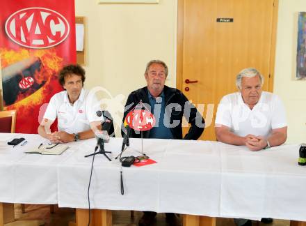 Eishockey. KAC. Pressekonferenz. Klaus Resei, Karl Nedwed, Hellmuth Reichel. Klagenfurt, 28.6.2013.
Foto: Kuess 
---
pressefotos, pressefotografie, kuess, qs, qspictures, sport, bild, bilder, bilddatenbank