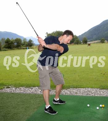 EBEL. Eishockey Bundesliga. Teambuilding VSV. Golf. Co-Trainer Marc Brown. Waidegg, am 10.8.2013.
Foto: Kuess
---
pressefotos, pressefotografie, kuess, qs, qspictures, sport, bild, bilder, bilddatenbank