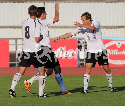 Fussball Regionalliga. VSV gegen WAC Amateure. Torjubel Fabian Hafner (WAC). Villach, 17.8.2013.
Foto: Kuess
---
pressefotos, pressefotografie, kuess, qs, qspictures, sport, bild, bilder, bilddatenbank