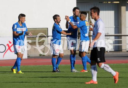 Fussball Regionalliga. VSV gegen WAC Amateure. Torjubel Dejan Kecanovic (VSV). Villach, 17.8.2013.
Foto: Kuess
---
pressefotos, pressefotografie, kuess, qs, qspictures, sport, bild, bilder, bilddatenbank