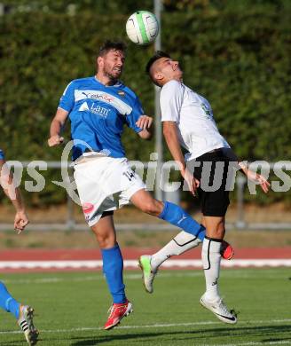 Fussball Regionalliga. VSV gegen WAC Amateure. Christoph Cemernjak, (VSV), Hrvoje Jakovljevic  (WAC). Villach, 17.8.2013.
Foto: Kuess
---
pressefotos, pressefotografie, kuess, qs, qspictures, sport, bild, bilder, bilddatenbank