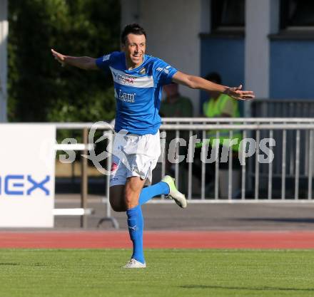 Fussball Regionalliga. VSV gegen WAC Amateure. Torjubel Dejan Kecanovic (VSV). Villach, 17.8.2013.
Foto: Kuess
---
pressefotos, pressefotografie, kuess, qs, qspictures, sport, bild, bilder, bilddatenbank