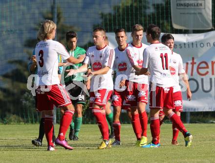 Fussball Unterliga Ost. Ludmannsdorf gegen St. Stefan/Lavanttal. Torjubel Ludmannsdorf. Ludmannsdorf, am 18.8.2013.
Foto: Kuess
---
pressefotos, pressefotografie, kuess, qs, qspictures, sport, bild, bilder, bilddatenbank