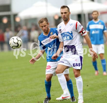 Fussball. Regionalliga. SAK gegen VSV. Goran Jolic (SAK), Martin Trattnig (VSV). Klagenfurt, 20.8.2013.
Foto: Kuess
---
pressefotos, pressefotografie, kuess, qs, qspictures, sport, bild, bilder, bilddatenbank