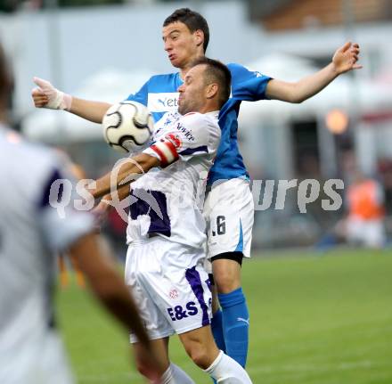 Fussball. Regionalliga. SAK gegen VSV. Goran Jolic (SAK), Tobias Marco Graf (VSV). Klagenfurt, 20.8.2013.
Foto: Kuess
---
pressefotos, pressefotografie, kuess, qs, qspictures, sport, bild, bilder, bilddatenbank