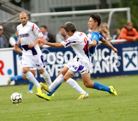 Fussball. Regionalliga. SAK gegen VSV. Thomas Riedl (SAK), Luka Caculovic (VSV). Klagenfurt, 20.8.2013.
Foto: Kuess
---
pressefotos, pressefotografie, kuess, qs, qspictures, sport, bild, bilder, bilddatenbank