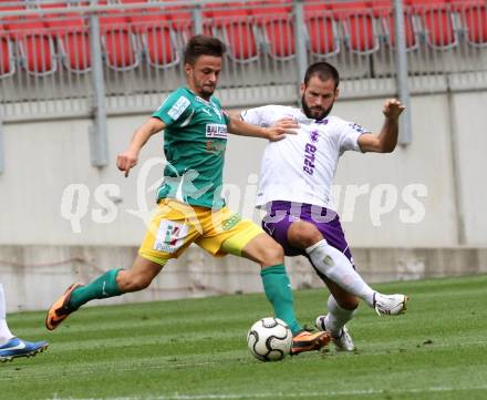 Fussball. Regionalliga. Austria Klagenfurt gegen Voecklamarkt. Oliver Pusztai (Klagenfurt), Edin Ibrahimovic (Voecklamarkt). Klagenfurt, 20.8.2013.
Foto: Kuess
---
pressefotos, pressefotografie, kuess, qs, qspictures, sport, bild, bilder, bilddatenbank