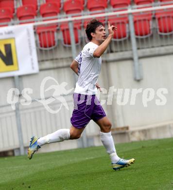 Fussball. Regionalliga. Austria Klagenfurt gegen Voecklamarkt. Torjubel Andreas Tiffner, (Klagenfurt).. Klagenfurt, 20.8.2013.
Foto: Kuess
---
pressefotos, pressefotografie, kuess, qs, qspictures, sport, bild, bilder, bilddatenbank