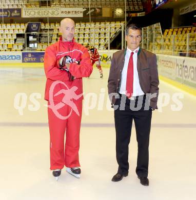 Eishockey. Bundesliga. Mannschaftsfototermin. Christer Olsson, Manny Viveiros. Klagenfurt, 21.8.2013.
Foto: Kuess
---
pressefotos, pressefotografie, kuess, qs, qspictures, sport, bild, bilder, bilddatenbank