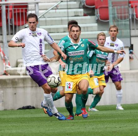 Fussball. Regionalliga. Austria Klagenfurt gegen Voecklamarkt. Marko Rojc (Klagenfurt), Mersudin Jukic (Voecklamarkt). Klagenfurt, 20.8.2013.
Foto: Kuess
---
pressefotos, pressefotografie, kuess, qs, qspictures, sport, bild, bilder, bilddatenbank