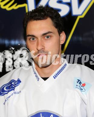 BEL Eishockey Bundesliga. VSV. Mannschaftsfototermin. Portrait. Klemen Pretnar. Villach, 24.8.2013.
Foto: Kuess 
---
pressefotos, pressefotografie, kuess, qs, qspictures, sport, bild, bilder, bilddatenbank