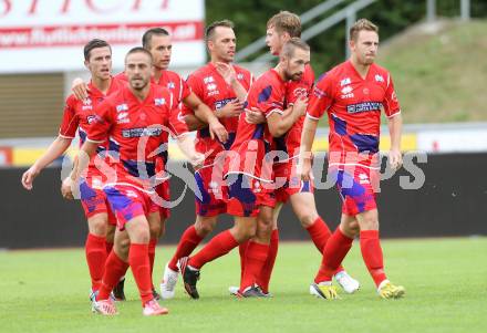 Fussball Regionalliga. WAC Amateure gegen SAK. Torjubel SAK. Wolfsberg, am 25.8.2013.
Foto: Kuess
---
pressefotos, pressefotografie, kuess, qs, qspictures, sport, bild, bilder, bilddatenbank