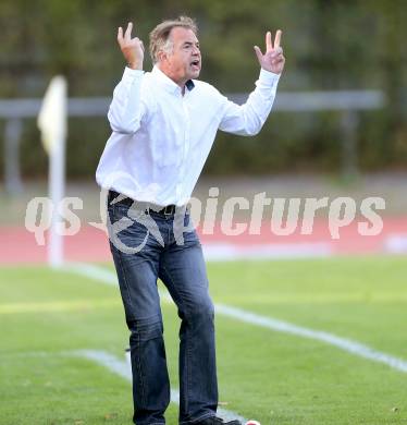 Fussball Regionalliga. VSV gegen SK Austria Klagenfurt. Trainer Joze Prelogar  (Austria Klagenfurt). Villach, 24.8.2013.
Foto: Kuess
---
pressefotos, pressefotografie, kuess, qs, qspictures, sport, bild, bilder, bilddatenbank