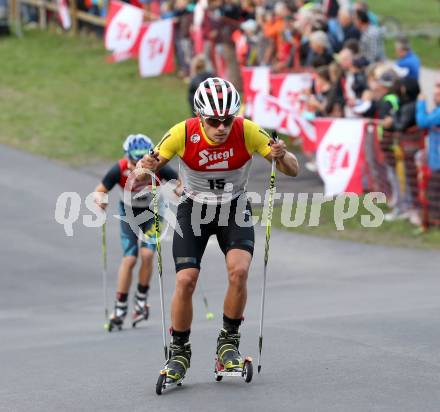 FIS Sommer Grand Prix. Nordische Kombination.  Fabian Riessle (GER). Villach, am 28.8.2013.
Foto: Kuess
---
pressefotos, pressefotografie, kuess, qs, qspictures, sport, bild, bilder, bilddatenbank