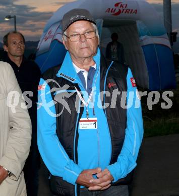 FIS Sommer Grand Prix. Nordische Kombination.  Anton Leikam (Vizepraesident Oesterreichischer Skiverband). Villach, am 28.8.2013.
Foto: Kuess
---
pressefotos, pressefotografie, kuess, qs, qspictures, sport, bild, bilder, bilddatenbank