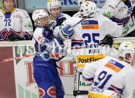 Eishockey Testspiel EC VSV gegen EHC Biel. Christof Kromp, (VSV), Christian Moser  (Biel). Villach, am 1.9.2013.
Foto: Kuess
---
pressefotos, pressefotografie, kuess, qs, qspictures, sport, bild, bilder, bilddatenbank