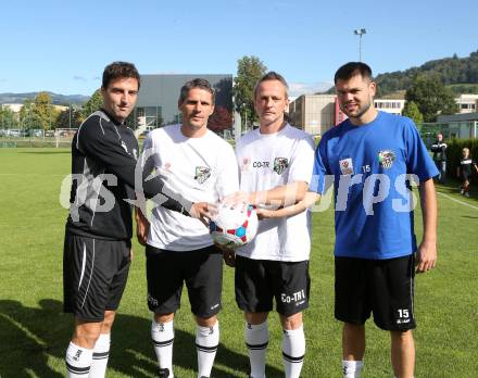 Fussball Bundesliga. RZ Pellets WAC. Training. Joachim Standfest, Trainer Dietmar Kuehbauer, Co-Trainer Manfred Nastl, Nemanja Rnic. Wolfsberg, 3.9.2013.
Foto: Kuess

---
pressefotos, pressefotografie, kuess, qs, qspictures, sport, bild, bilder, bilddatenbank