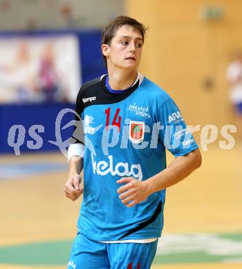 HLA. Handball Bundesliga. SC Ferlach gegen Sparkasse Schwaz.  Mathias Rath (Ferlach). Ferlach, 7.9.2013.
Foto: Kuess
---
pressefotos, pressefotografie, kuess, qs, qspictures, sport, bild, bilder, bilddatenbank