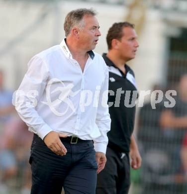 Fussball Regionalliga. SAK gegen SK Austria Klagenfurt. Trainer Joze Prelogar, Co-Trainer Alexander Suppantschitsch  (Austria Klagenfurt). Klagenfurt, 6.9.2013.
Foto: Kuess
---
pressefotos, pressefotografie, kuess, qs, qspictures, sport, bild, bilder, bilddatenbank