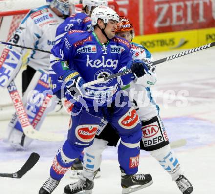 EBEL. Eishockey Bundesliga. EC VSV gegen EHC LIWEST Linz.. Curtis Fraser, (VSV), Curtis Murphy  (EHC LIWEST Linz). Villach, am 13.9.2013.
Foto: Kuess 


---
pressefotos, pressefotografie, kuess, qs, qspictures, sport, bild, bilder, bilddatenbank