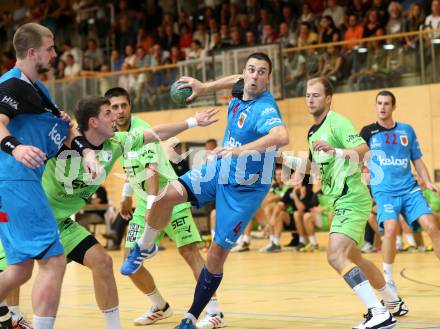 HLA. Handball. SC Ferlach gegen SG INSIGNIS HANDBALL WESTWIEN. David Kovac (Ferlach). Ferlach, am 14.9.2013.
Foto: Kuess 
---
pressefotos, pressefotografie, kuess, qs, qspictures, sport, bild, bilder, bilddatenbank