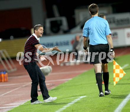 Fussball Bundesliga. RZ Pellets WAC gegen FC Admira Wacker Moedling. Dietmar Kuehbauer (WAC). Wolfsberg, 14.9.2013.
Foto: Kuess

---
pressefotos, pressefotografie, kuess, qs, qspictures, sport, bild, bilder, bilddatenbank