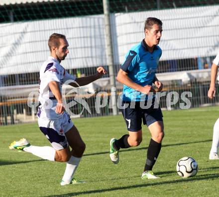 Fussball. Regionalliga. SAK gegen Pasching. Marjan Kropiunik (SAK), Patrick Pfennich (Pasching). Klagenfurt, 20.9.2013.
Foto: Kuess
---
pressefotos, pressefotografie, kuess, qs, qspictures, sport, bild, bilder, bilddatenbank