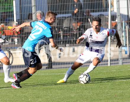 Fussball. Regionalliga. SAK gegen Pasching. Thomas Riedl (SAK), Philipp Schobesberger (Pasching).. Klagenfurt, 20.9.2013.
Foto: Kuess
---
pressefotos, pressefotografie, kuess, qs, qspictures, sport, bild, bilder, bilddatenbank