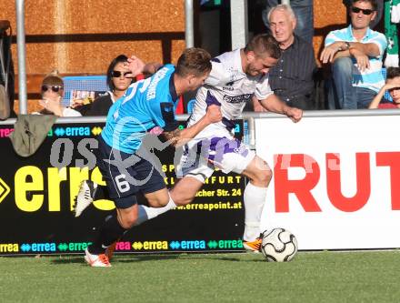 Fussball. Regionalliga. SAK gegen Pasching. Grega Triplat (SAK), Daniel Kerschbaumer (Pasching). Klagenfurt, 20.9.2013.
Foto: Kuess
---
pressefotos, pressefotografie, kuess, qs, qspictures, sport, bild, bilder, bilddatenbank