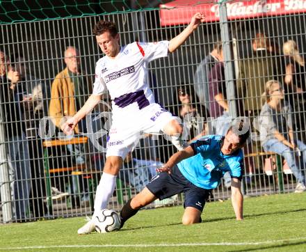 Fussball. Regionalliga. SAK gegen Pasching. Darjan Aleksic (SAK), Patrick Pfennich (Pasching). Klagenfurt, 20.9.2013.
Foto: Kuess
---
pressefotos, pressefotografie, kuess, qs, qspictures, sport, bild, bilder, bilddatenbank