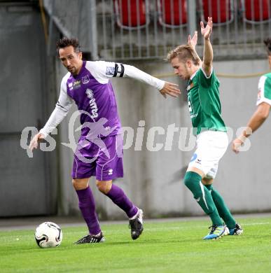 Fussball. Regionalliga. SK Austria Klagenfurt gegen Wallern. Matthias Dollinger (Austria Klagenfurt), Michael Schildberger (Wallern). Klagenfurt, 20.9.2013.
Foto: Kuess
---
pressefotos, pressefotografie, kuess, qs, qspictures, sport, bild, bilder, bilddatenbank