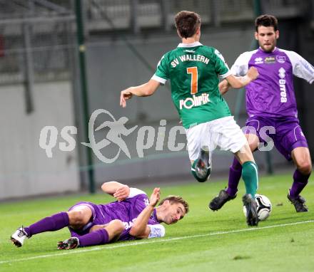 Fussball. Regionalliga. SK Austria Klagenfurt gegen Wallern. Peter Pucker (Austria Klagenfurt), Rene Renner (Wallern). Klagenfurt, 20.9.2013.
Foto: Kuess
---
pressefotos, pressefotografie, kuess, qs, qspictures, sport, bild, bilder, bilddatenbank