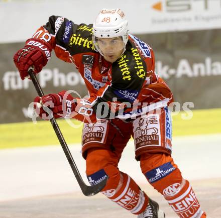 EBEL. Eishockey Bundesliga. KAC gegen VSV.  Florian Iberer (KAC). Klagenfurt, am 15.9.2013
Foto: Kuess 

---
pressefotos, pressefotografie, kuess, qs, qspictures, sport, bild, bilder, bilddatenbank