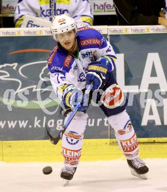 EBEL. Eishockey Bundesliga. KAC gegen VSV. John Hughes  (VSV). Klagenfurt, am 15.9.2013
Foto: Kuess 

---
pressefotos, pressefotografie, kuess, qs, qspictures, sport, bild, bilder, bilddatenbank