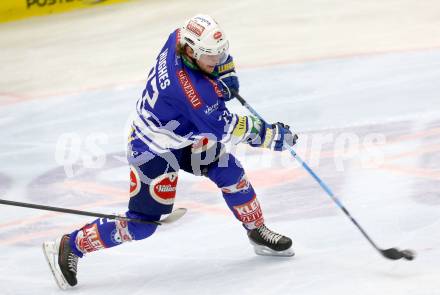 EBEL. Eishockey Bundesliga. EC VSV gegen UPC Vienna Capitals.  John Hughes (VSV). Villach, am 22.9.2013.
Foto: Kuess 


---
pressefotos, pressefotografie, kuess, qs, qspictures, sport, bild, bilder, bilddatenbank