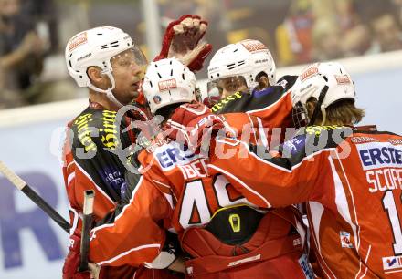 EBEL. Eishockey Bundesliga. KAC gegen Moser Medical Graz 99ers. torjubel (KAC). Klagenfurt, am 22.9.2013
Foto: Kuess 

---
pressefotos, pressefotografie, kuess, qs, qspictures, sport, bild, bilder, bilddatenbank