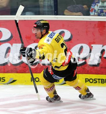 EBEL. Eishockey Bundesliga. EC VSV gegen UPC Vienna Capitals.  Torjubel  Benoit Gratton(Vienna). Villach, am 22.9.2013.
Foto: Kuess 


---
pressefotos, pressefotografie, kuess, qs, qspictures, sport, bild, bilder, bilddatenbank