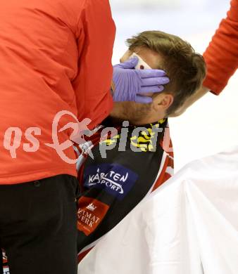 EBEL. Eishockey Bundesliga. KAC gegen Moser Medical Graz 99ers. Stefan Geier (KAC). Klagenfurt, am 22.9.2013
Foto: Kuess 

---
pressefotos, pressefotografie, kuess, qs, qspictures, sport, bild, bilder, bilddatenbank