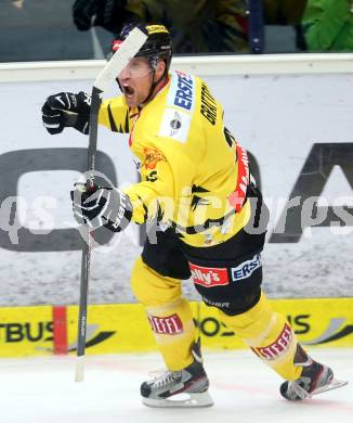 EBEL. Eishockey Bundesliga. EC VSV gegen UPC Vienna Capitals.  Torjubel  Benoit Gratton(Vienna). Villach, am 22.9.2013.
Foto: Kuess 


---
pressefotos, pressefotografie, kuess, qs, qspictures, sport, bild, bilder, bilddatenbank