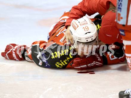 EBEL. Eishockey Bundesliga. KAC gegen Moser Medical Graz 99ers. Stefan Geier  (KAC). Klagenfurt, am 22.9.2013
Foto: Kuess 

---
pressefotos, pressefotografie, kuess, qs, qspictures, sport, bild, bilder, bilddatenbank